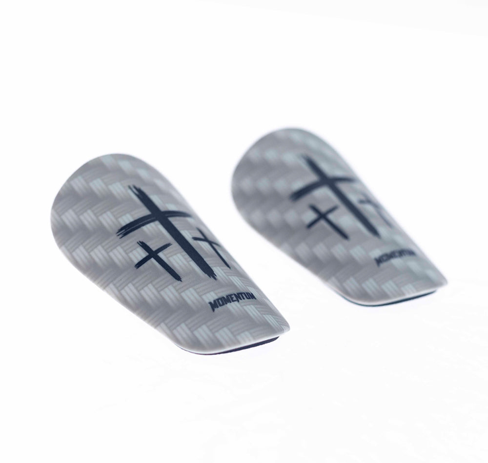 White/Black Cross Shin Mini Guards