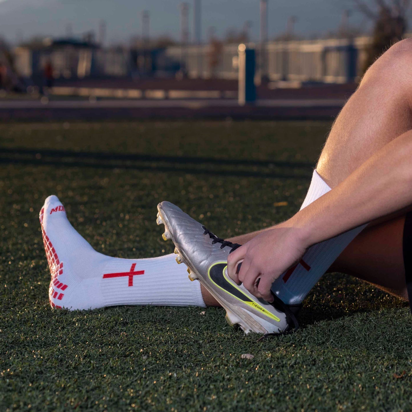 Red Cross Grip Socks