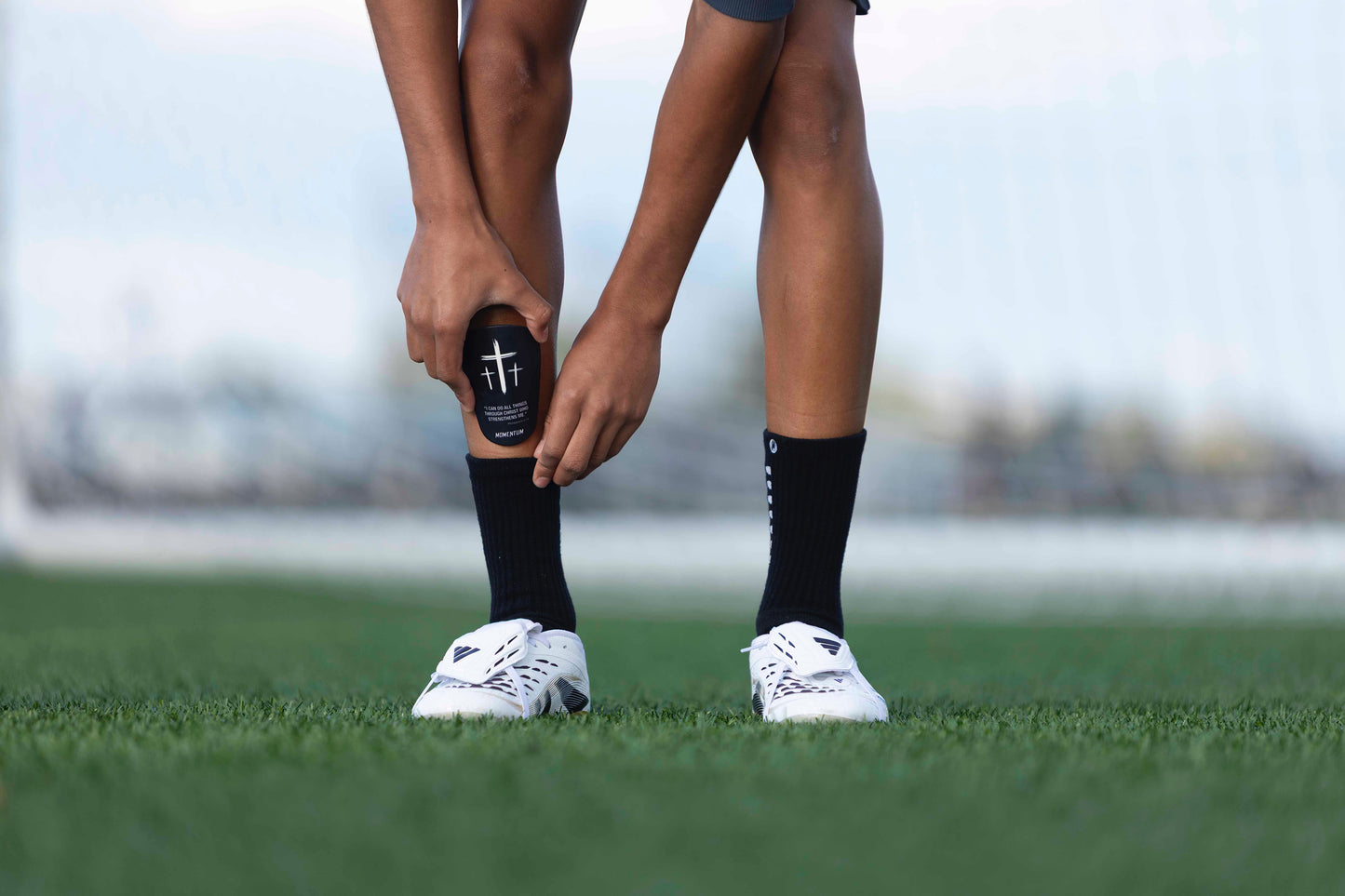 Philippians 4:13 Black Shin Mini Guards