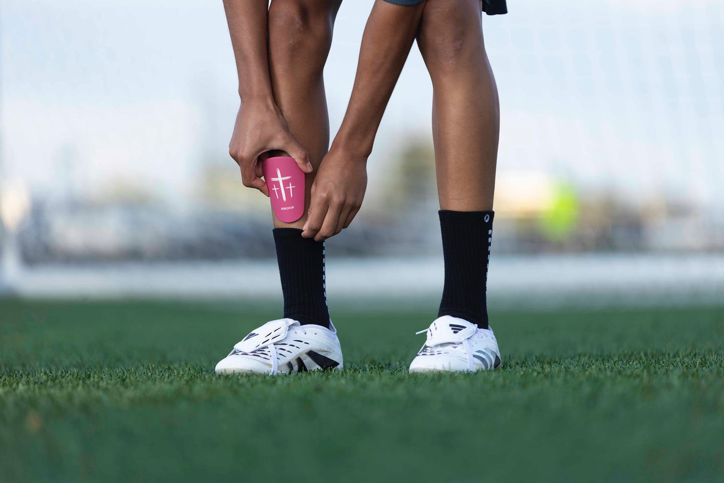 Pink Cross Shin Mini Guards