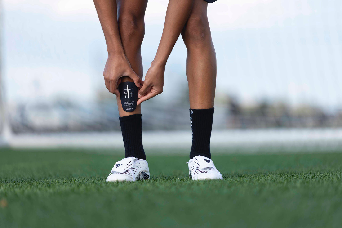 Philippians 4:13 Black Shin Mini Guards