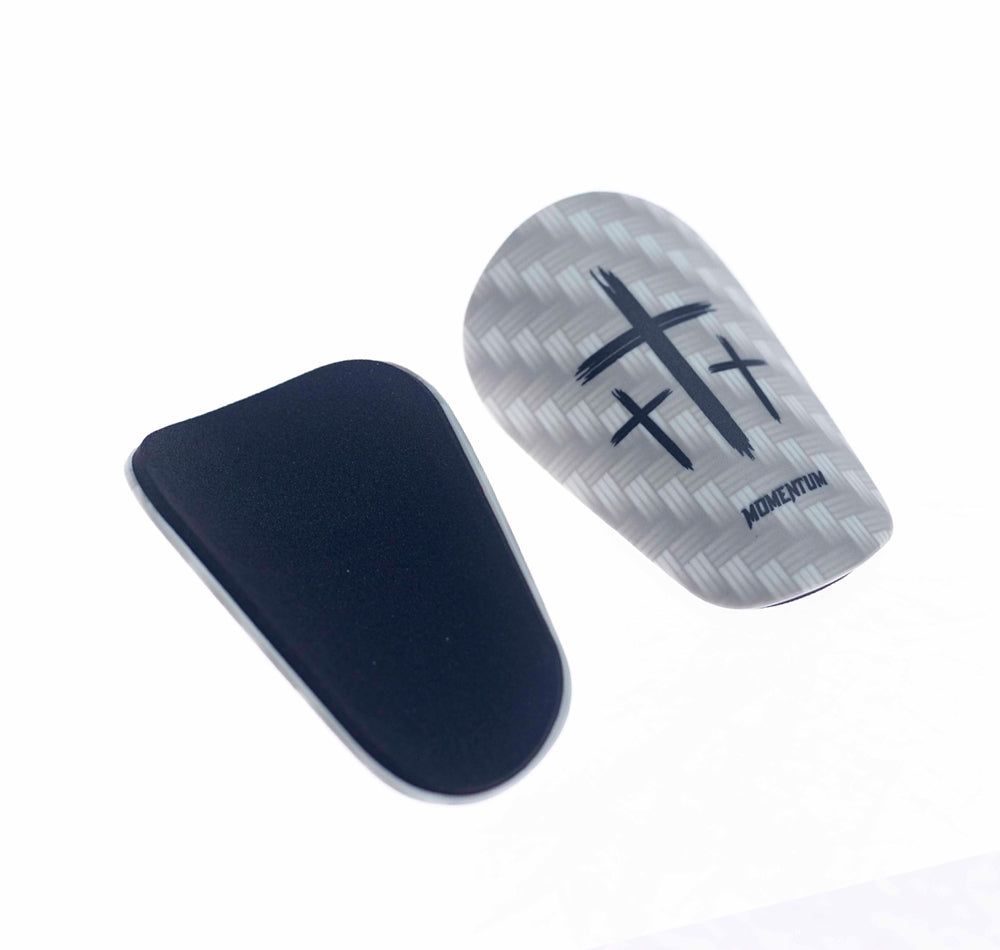White/Black Cross Shin Mini Guards