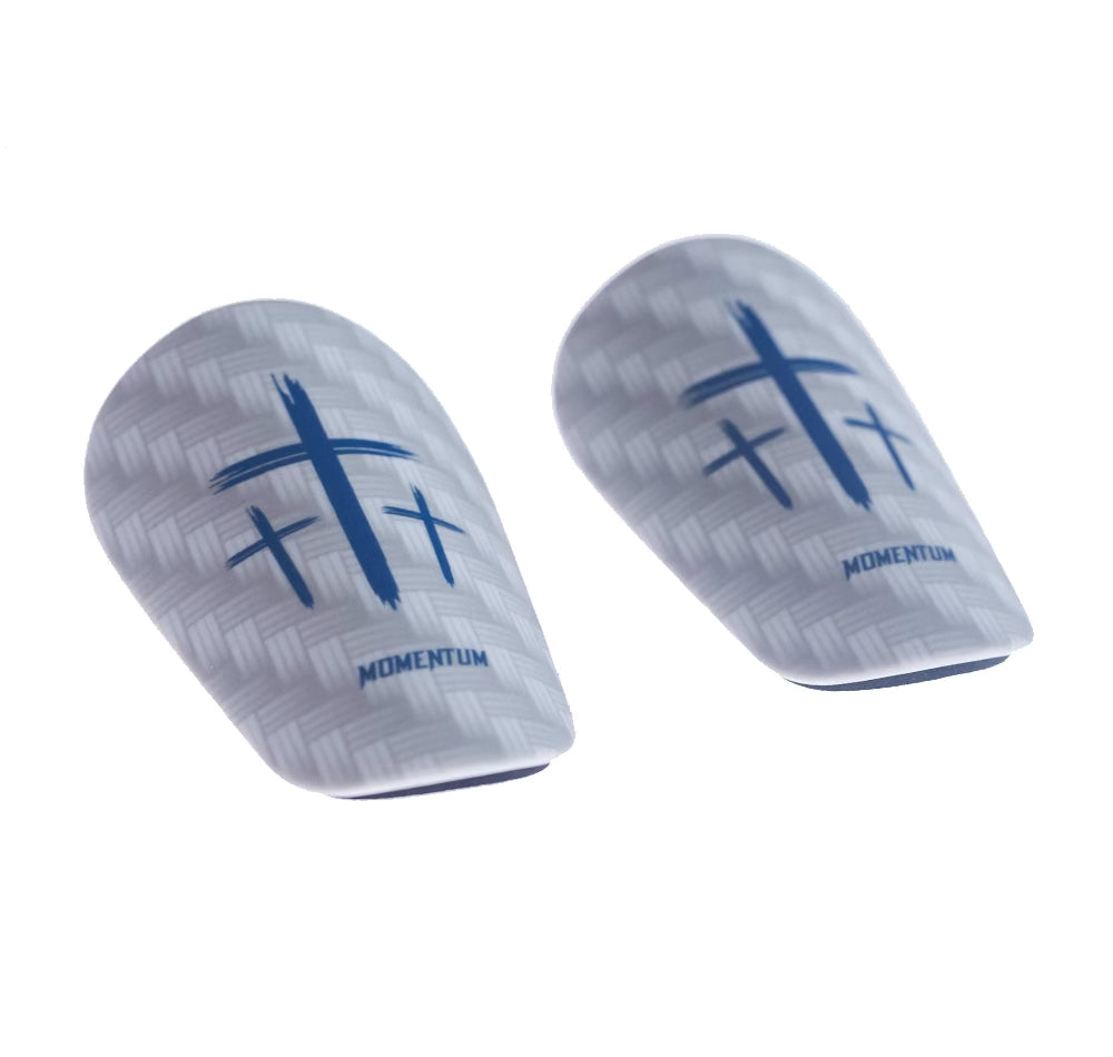 Blue/White Cross Shin Mini Guards