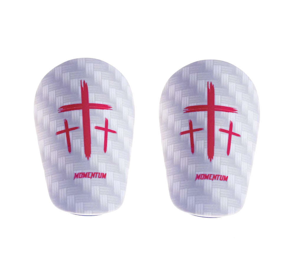 Red/White Cross Shin Mini Guards