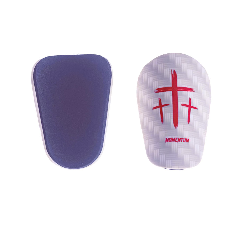 Red/White Cross Shin Mini Guards
