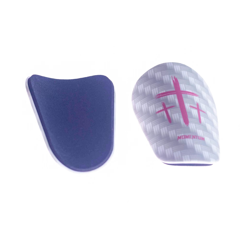 Pink/White Cross Shin Mini Guards