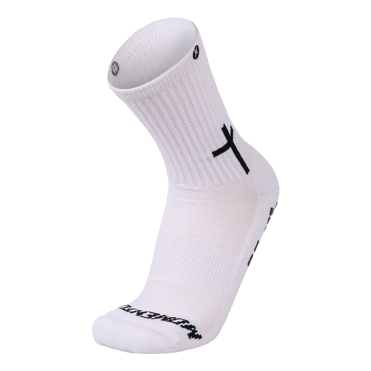 White Cross Grip Socks