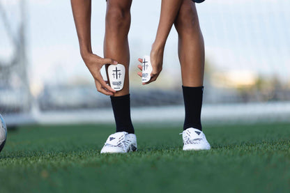 Philippians 4:13 White Shin Mini Guards