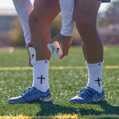 Cartoon Futboler Mini Shin Guards