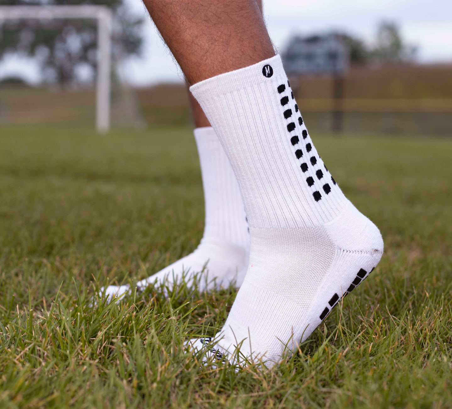 White Grip Socks