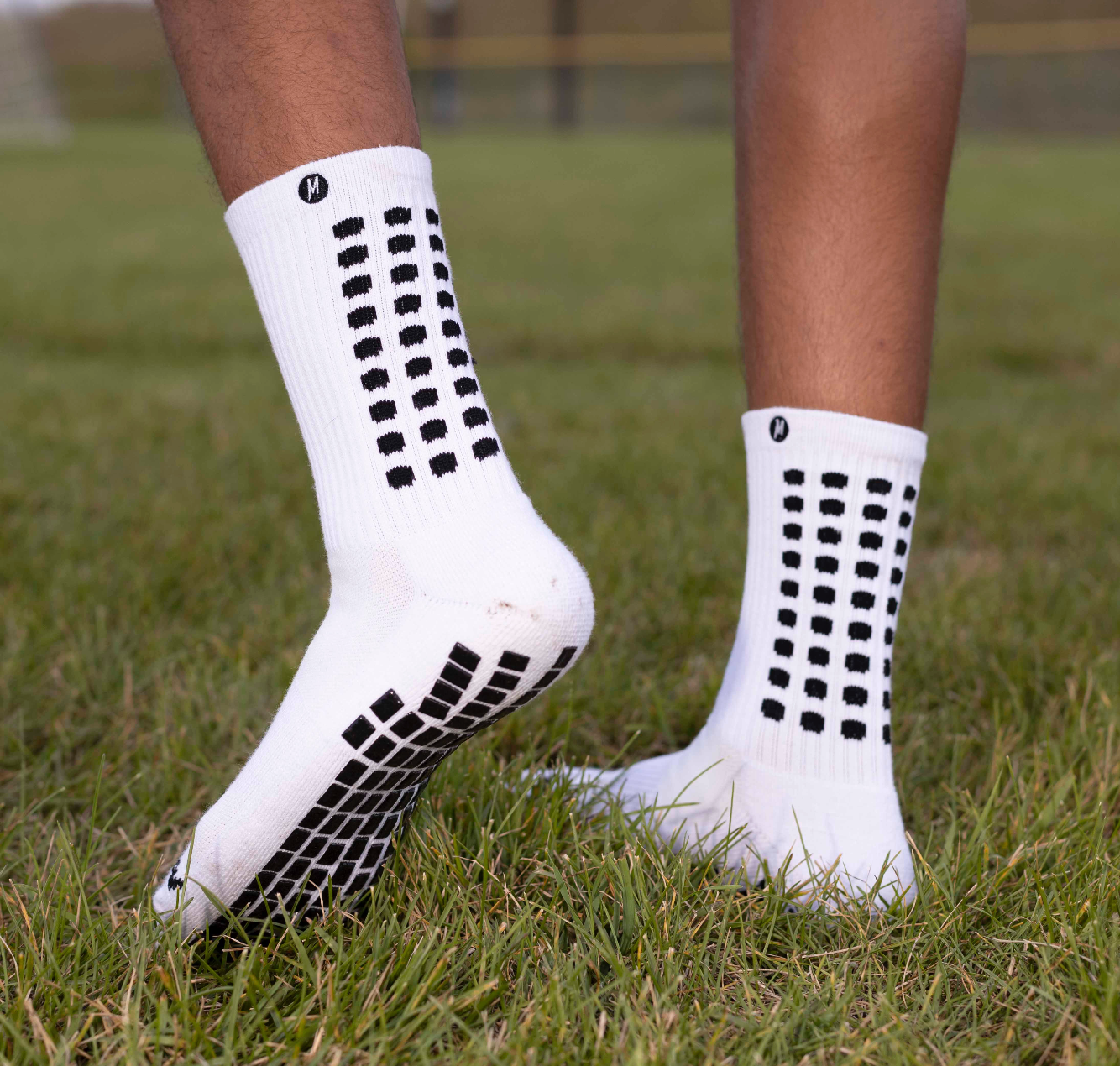 White Grip Socks