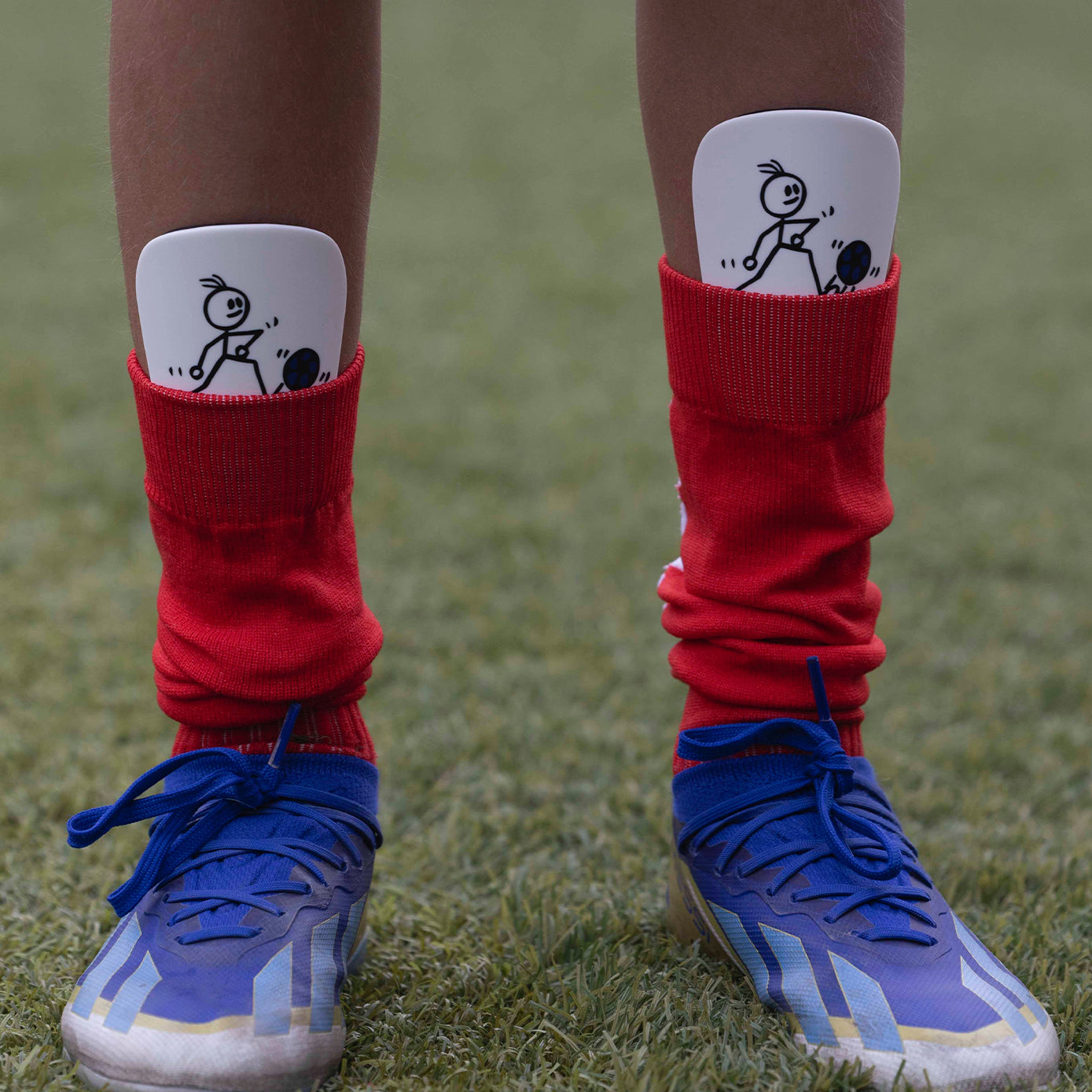 Cartoon Futboler Mini Shin Guards