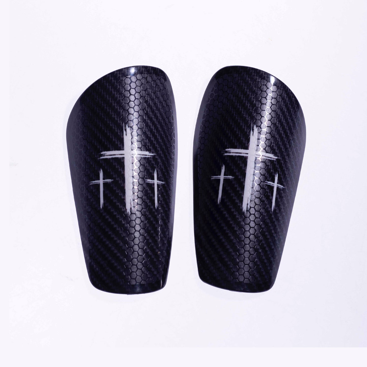 'The Cross' Black Shin Guards